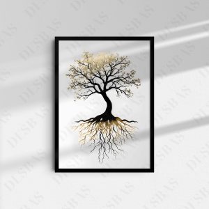 “Dərinliklərdən gələn Güc” – həyatın möhkəm köklərindən doğan gücü simvolizə edən A3 ölçülü çap poster. Framonia kolleksiyasına aiddir.