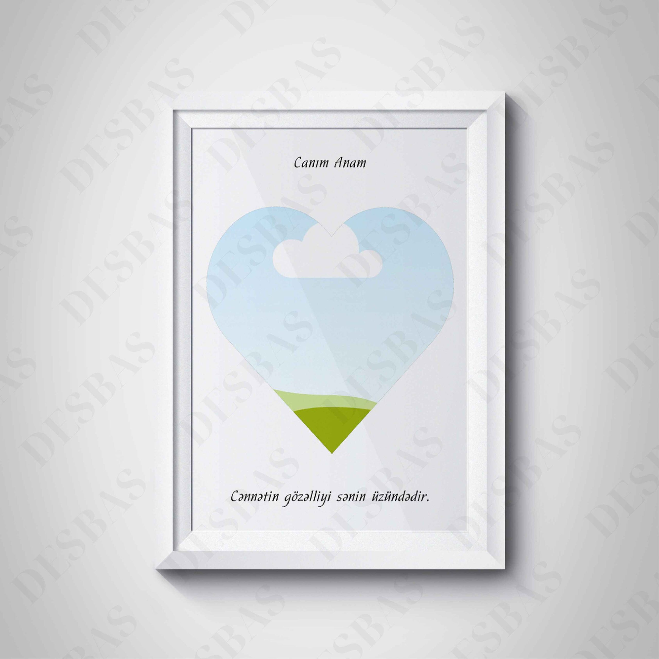 Canım Anam – A4 Çərçivəli Poster Hədiyyəsi (Memorita) - Görsel 2