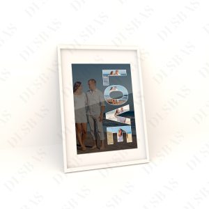 LOVE - Çərçivəli Hədiyyə Posteri – sevginizi fotolarla birləşdirən, xüsusi günlər üçün ən mənalı A4 çərçivəli hədiyyədir. Memorita kolleksiyasının hisslərlə dolu dizaynıdır.