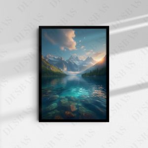 Sakitliyin Əksi (A3 Çərçivəli Poster, Framonia)