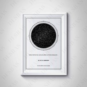 “Sevgimizin Ulduz Xəritəsi” – xüsusi gününüzün ulduz düzülüşünü əks etdirən, A4/A5 ölçülü çərçivəli poster. Memorita kolleksiyasına aiddir.